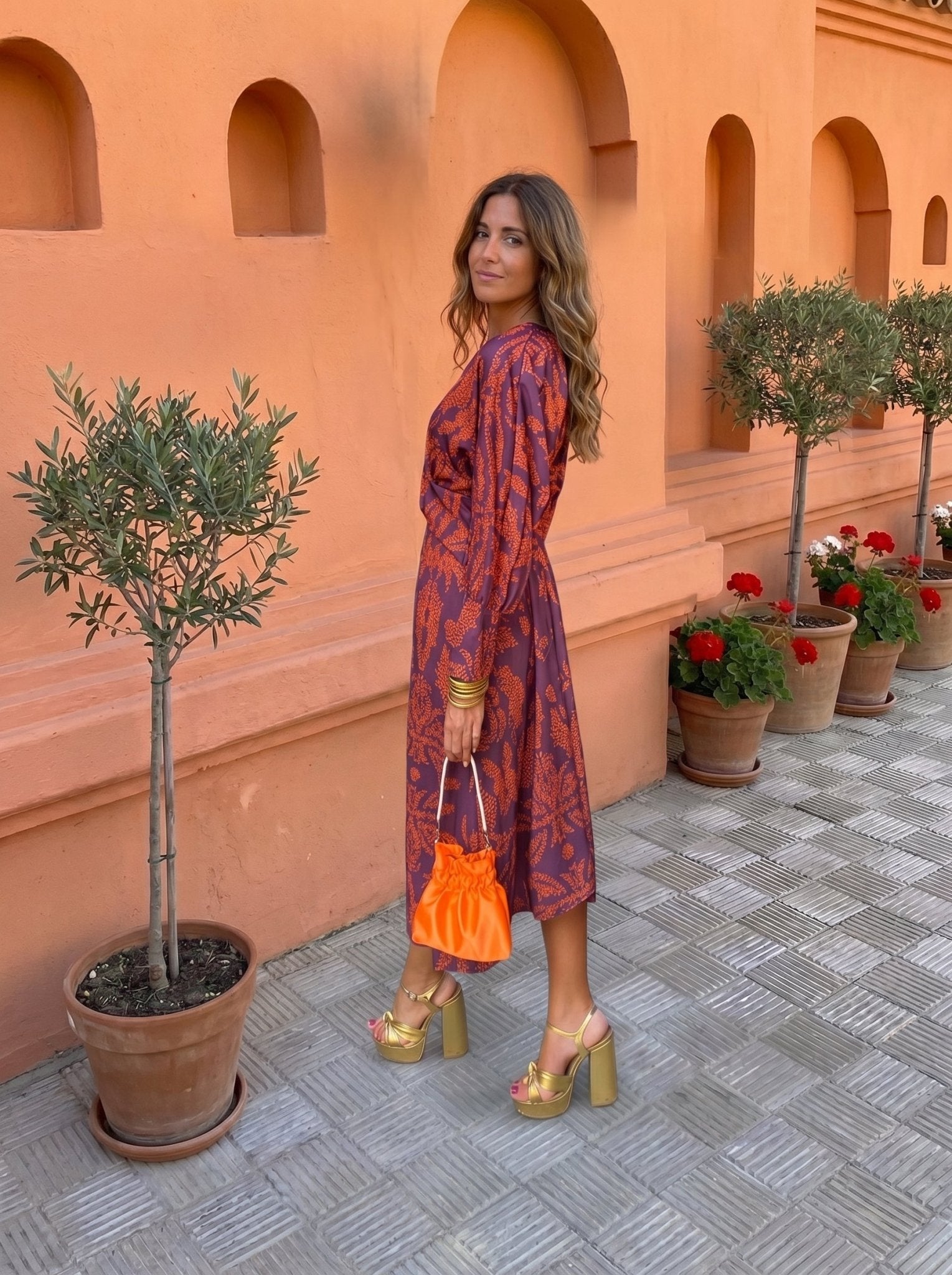 Laura™ | Midi Dress with Print