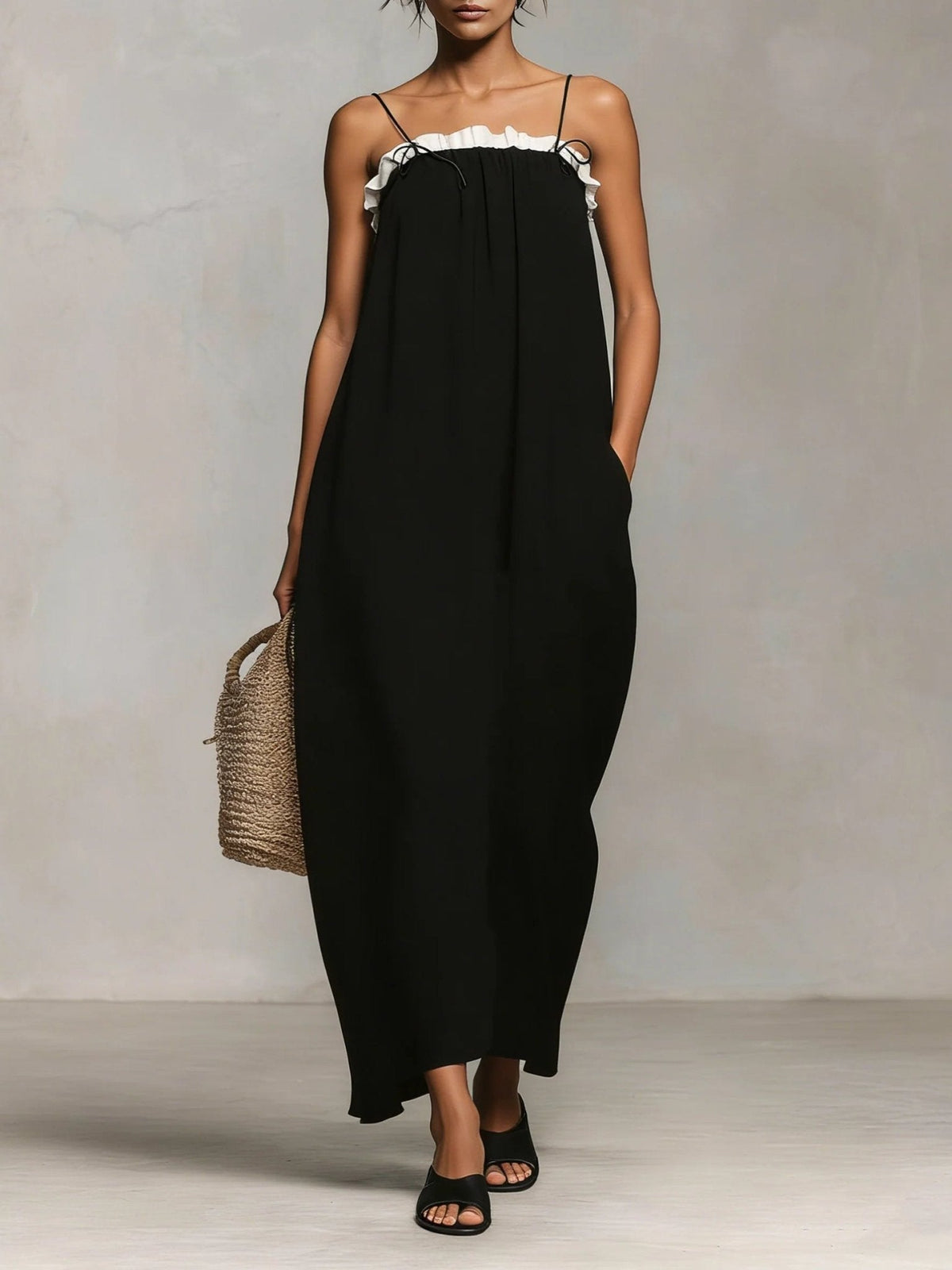 Mirelle | Color Block Maxi Dress – Wells & Rose