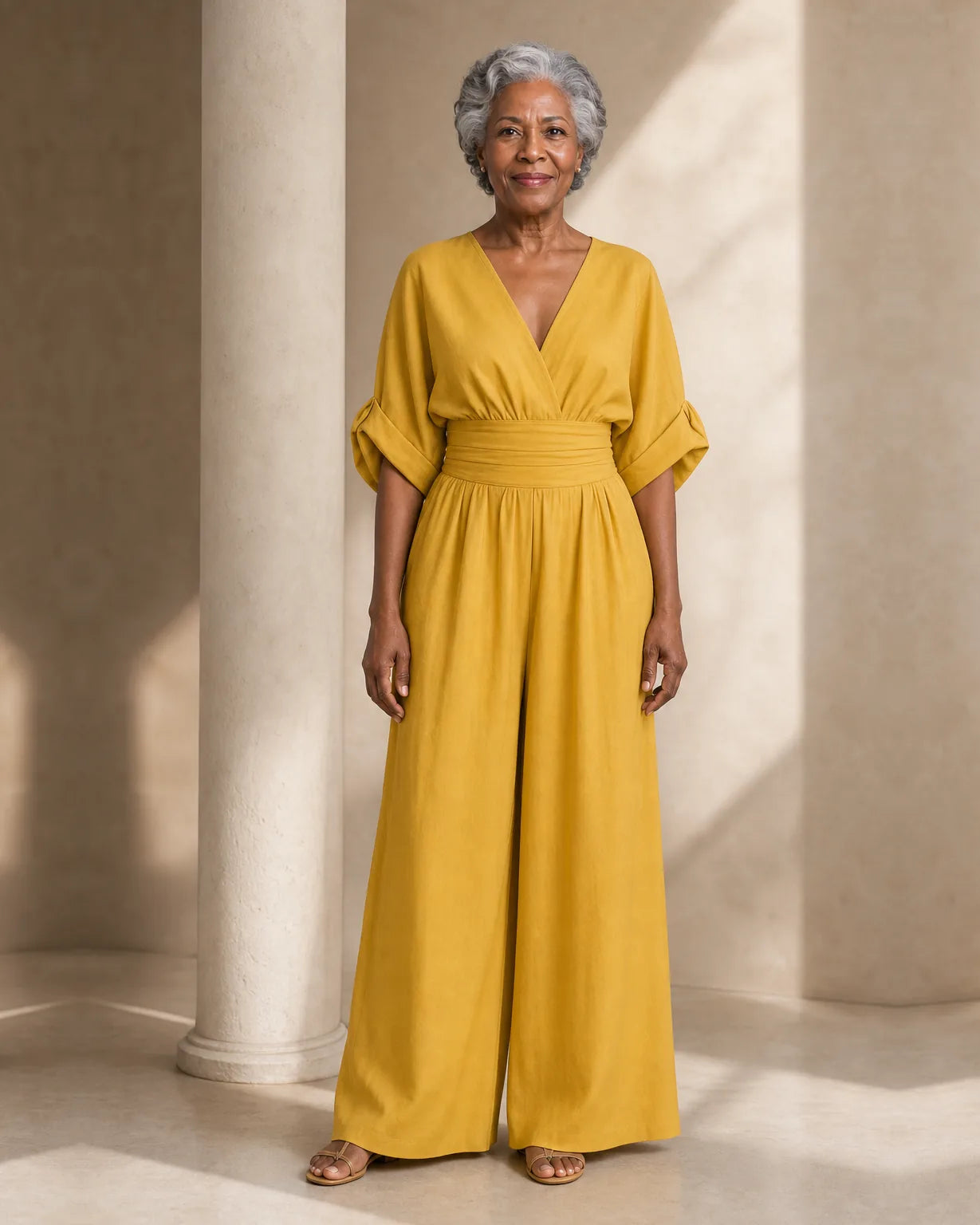 Imani | Jumpsuit to Feel Comfortable and Polished on Your Day.