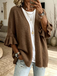 Samantha™ | Casual Knit Cardigan With Three-quarter Sleeves