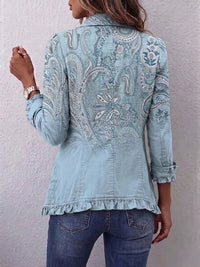 Asunción | Vintage Cashmere Jacket with Ruffles