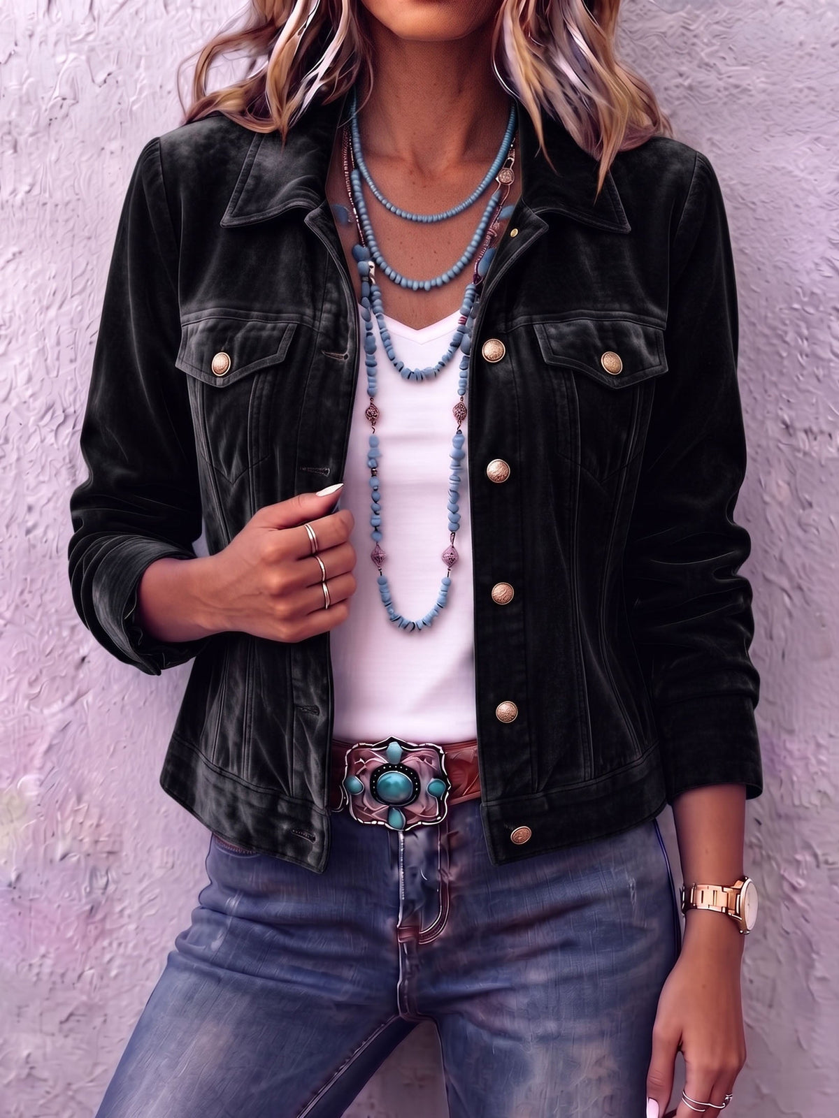 Dianne | Vintage Style Boho Velvet Jacket