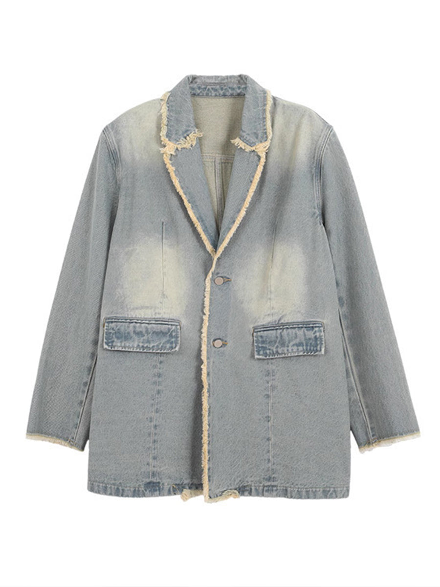 DIONNE Raw-Edge Oversized Blazer – view 3