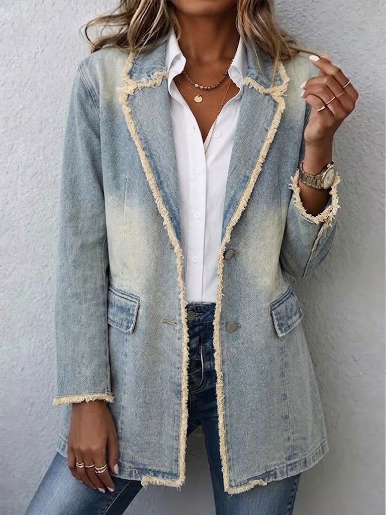 DIONNE Raw-Edge Oversized Blazer – Wells & Rose
