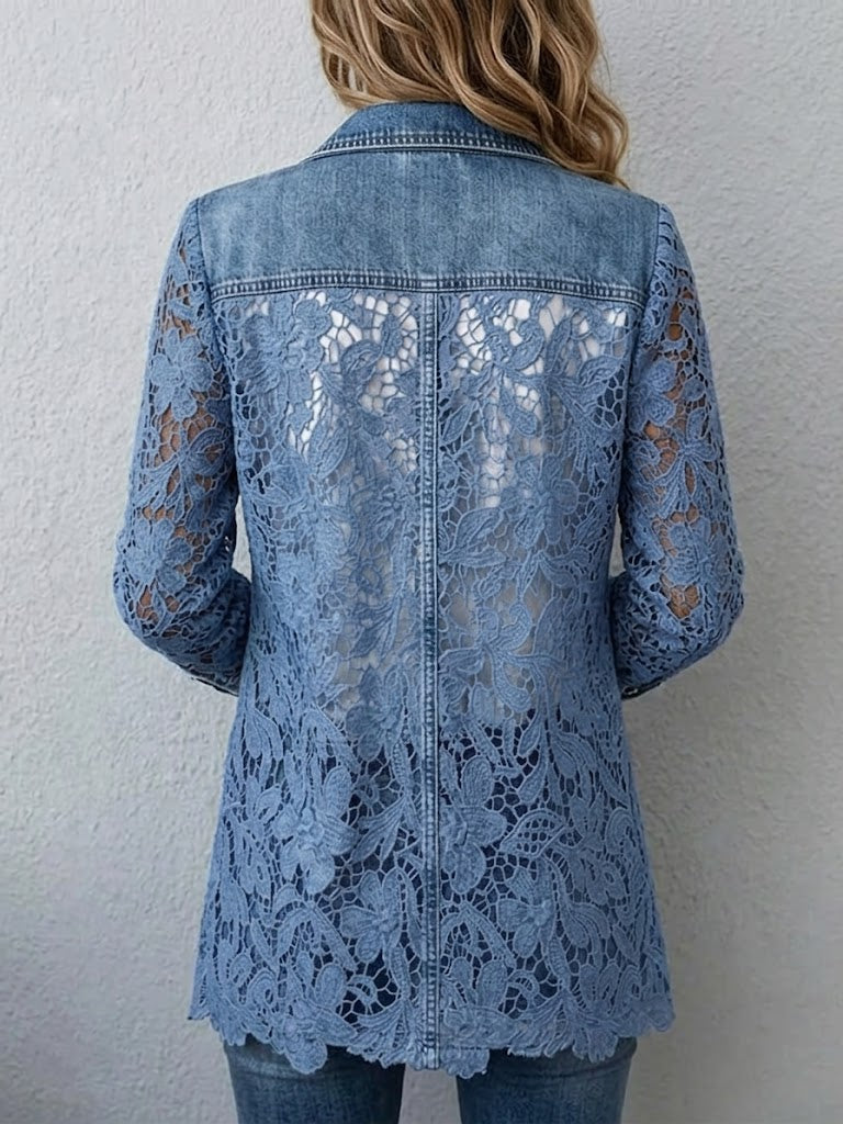 LACINDA Openwork Panel Blazer – view 2