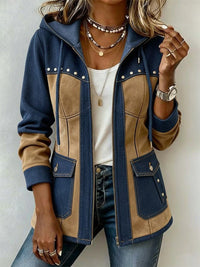 FAWNRIDGE | Patchwork Hooded Jacket