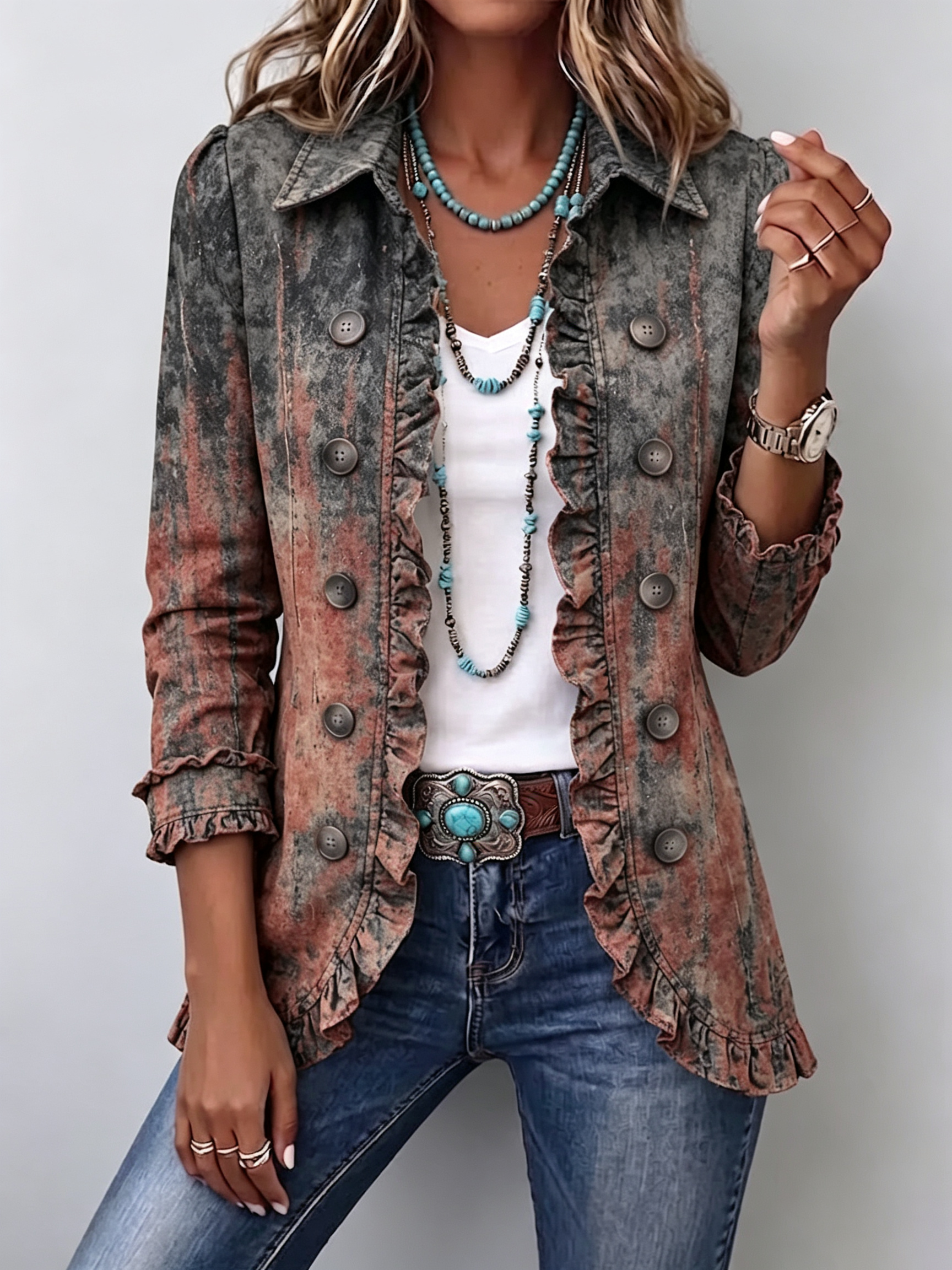 BRISTOW Textured Gradient Jacket – Wells & Rose