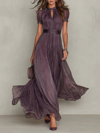 Valentine | Keyhole Neckline Maxi Dress