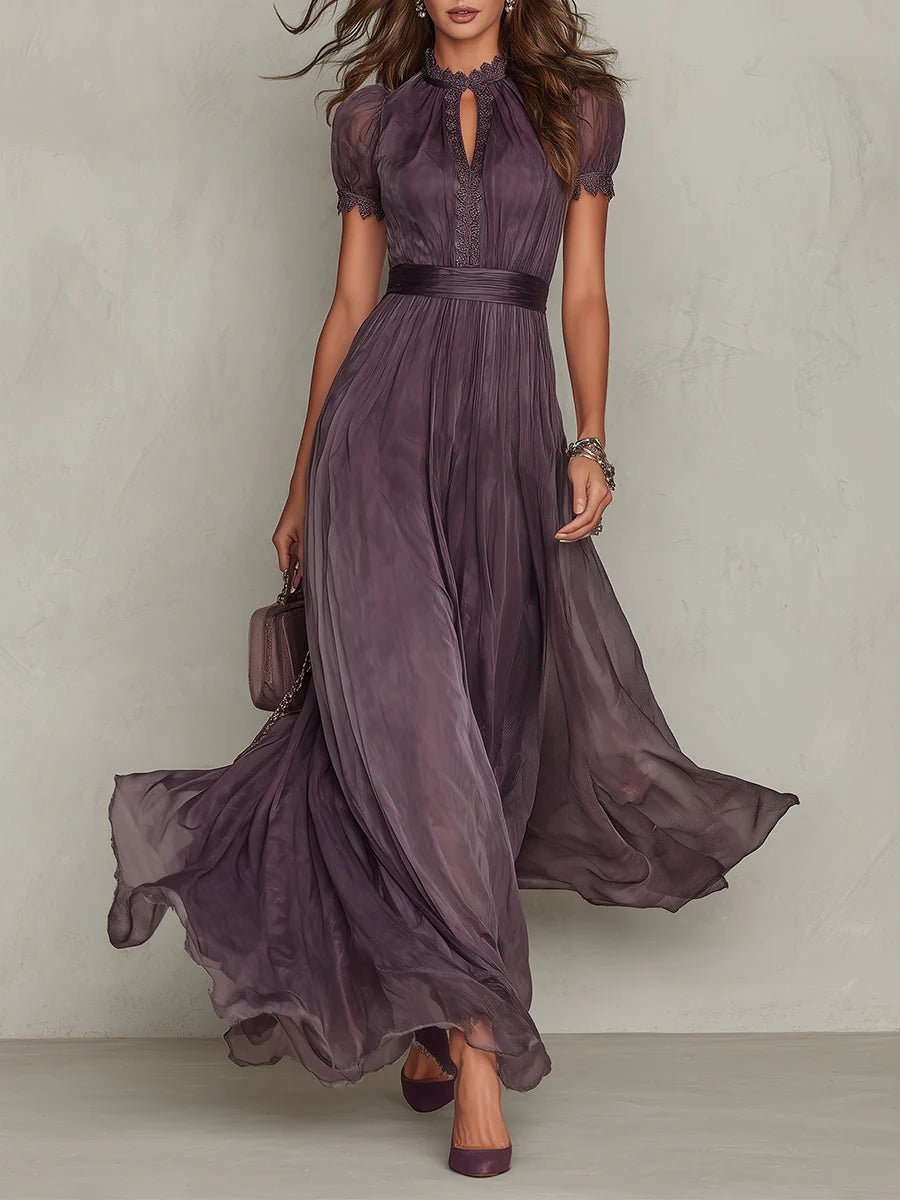 Valentine | Keyhole Neckline Maxi Dress – Wells & Rose