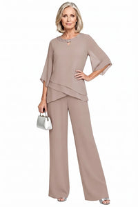 Sophisticated Loose-Fit Formal Pant Set