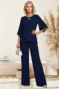 Sophisticated Loose-Fit Formal Pant Set