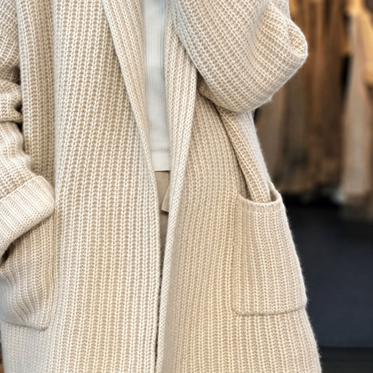 Theresa | Long Cardigan Coat – Wells & Rose