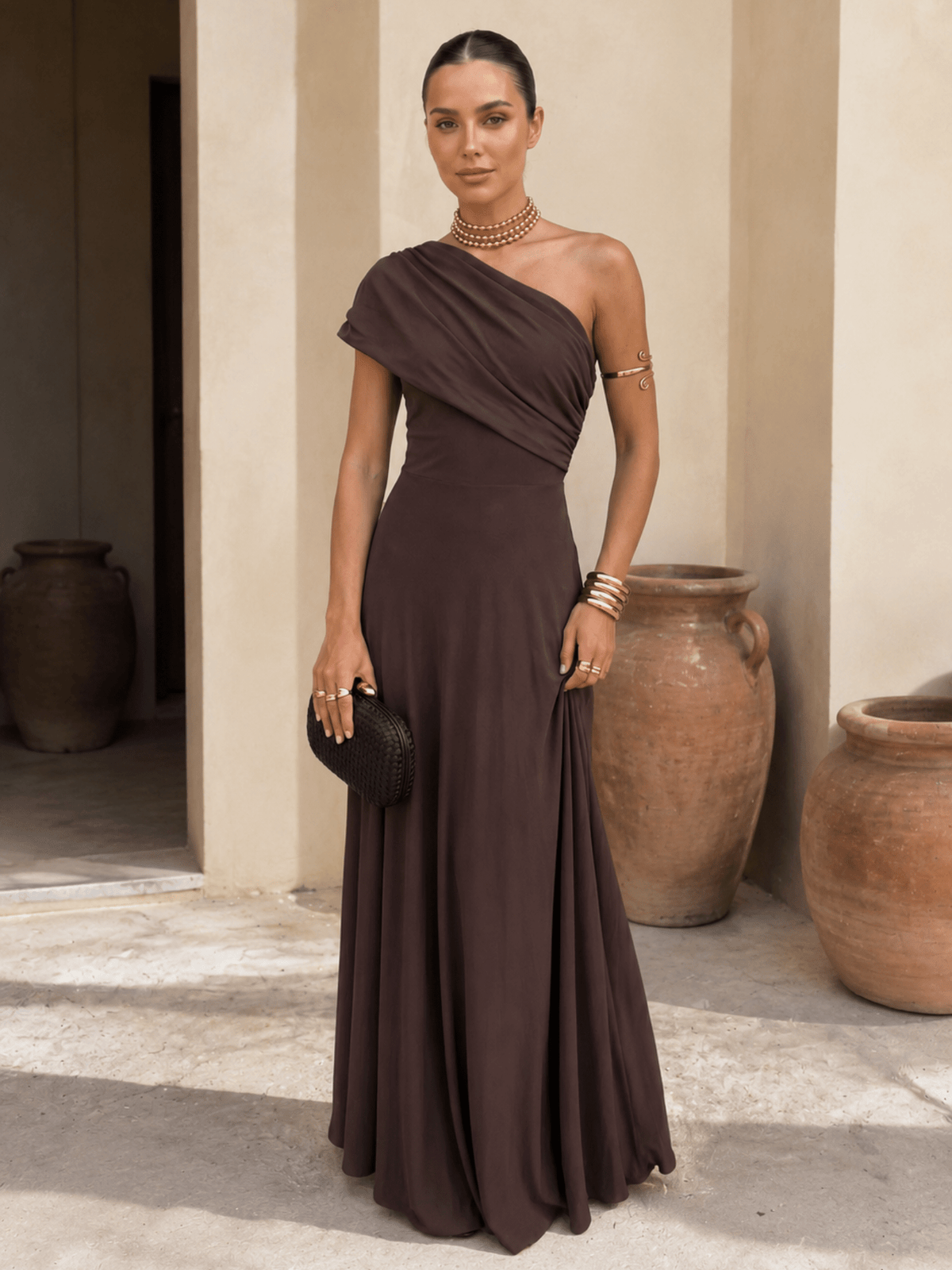 Adriana™ | Toledo-Style Dress in Brown