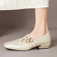 Marisol | Brogued Dual-Strap Mary Jane Pump