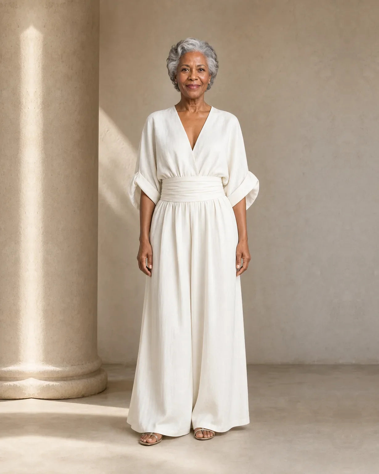 Imani | Jumpsuit to Feel Comfortable and Polished on Your Day.