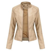 Helen | Refined Stand-Collar Moto Jacket